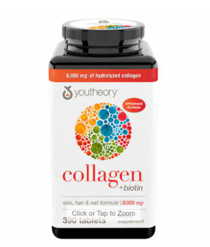 youtheory Collagen Plus Biotin, 390 Tablets