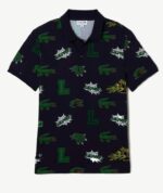 Polo Lacoste Black - Green